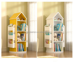 Giá sách góc hiện đại đa năng cho trẻ em với ngăn chứa đồ, thiết kế đa chức năng, phù hợp cho trường học và nội thất gia đình - Product Image 3