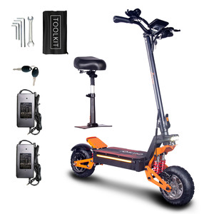 Trottinette électrique pliable en aluminium à double moteur 6000W 60V, pneus tout-terrain 11 pouces, batterie lithium 38AH, entrepôt UE/USA - Product Image 3