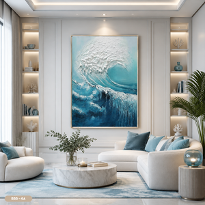 Fabricante Vietnamita de Arte Mural Abstracto Moderno en Vidrio, Pintura Decorativa de Vidrio Templado de Lujo, OEM, ODM, Marca Privada - Product Image 6