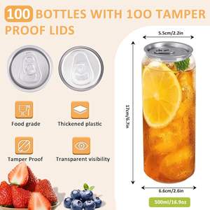 Botellas de plástico con anillo de tracción, jugo de fruta, agua de soda, anillo de plástico, tarro de tracción, lata para mascotas - Product Image 2