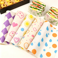 Kertas Alas Panggang Anti Lengket Bersertifikat FDA, Langsung dari Pabrik, 100 Lembar, Bentuk Persegi Panjang, Sekali Pakai, Kualitas Makanan, Lapisan Ganda
