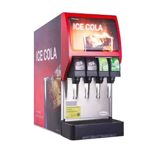 2023 Venda quente 4 Sabor Comercial Automática Soda Bebida Mix Fountain Machine Dispenser