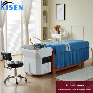 Kisen - Lavabo Portátil para Lavado de Cabello, con Calentador de Agua, Tanque de 60L, Anillo de Flujo de Agua Zen, Entrega Rápida - Product Image 1