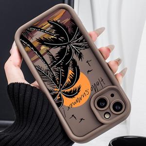 Hoàng hôn cây dừa giá bán buôn Tùy chỉnh hình ảnh logo TPU điện thoại trường hợp bìa cho iPhone 16 15 14 13 12 11 Pro Max cộng với - Product Image 5