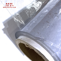 Rouleau de film PVC souple ultra-transparent, feuille plastique flexible transparente résistante à l'humidité pour application d'emballage protecteur et moulage par soufflage