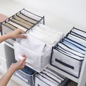 Clothing Organizer Drawer Dividers <b>Foldable</b> With Compartments Rectangular Solid Color Underwear Storage <b>Box</b> - Product Image 1
