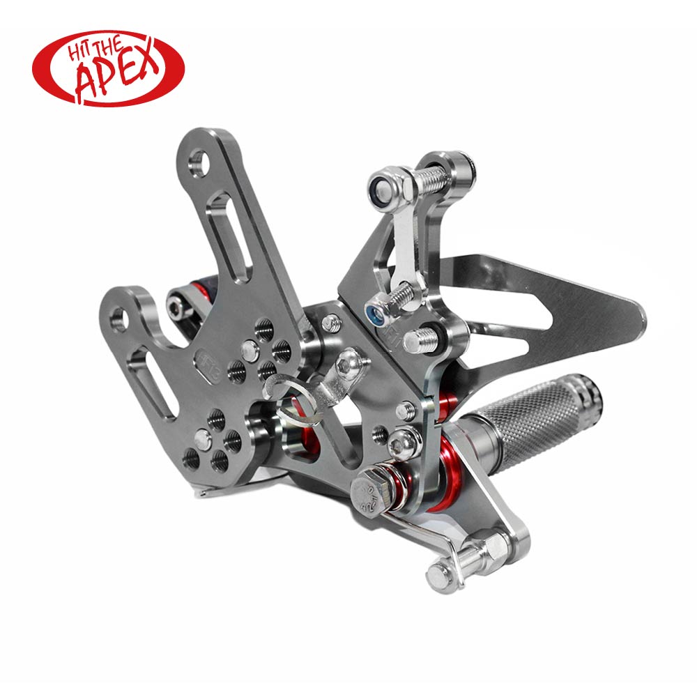 ラグビー Lightech Rearsets Reverse Shift Kawasaki ZX6R 2005-2025