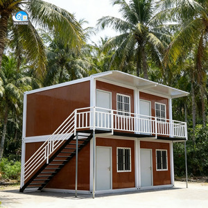 บ้านสำเร็จรูปแบบตู้คอนเทนเนอร์ขนาด 20 นิ้ว แบบถอดประกอบได้ โครงสร้างเหล็กเคลื่อนย้ายได้ - Product Image 3
