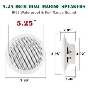 Haut-parleur de toit actif étanche pour voiture, camping-car et bateau, équipement audio et lecteur MP3, authentique OEM marin - Product Image 3