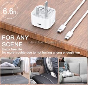 Best Selling 20W USB <b>C</b> Travel Wall Charger UK Plug PD3.0 TYPE <b>C</b> Fast <b>Charging</b> Head Android Adapter for iPhone 14 13 12 - Product Image 2