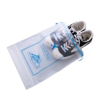 Sac à cordon réutilisable transparent personnalisé pour chaussures et vêtements Pochette de rangement promotionnelle en jute dégradable pour chaussettes