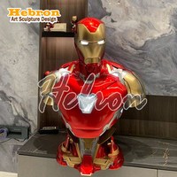 Offre Spéciale : Sculpture en Résine Iron Man, Buste Grandeur Nature (80 cm de hauteur), Modèles Mark85 et Mark50, Figurine de Collection DC, Artisanat en Résine