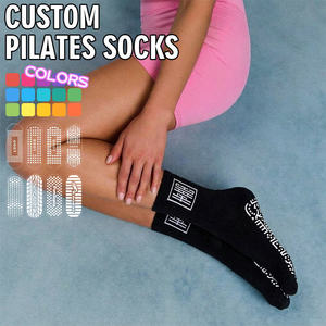 Calcetines de Pilates Antideslizantes BiLu con Logotipo Bordado Personalizable para Mujer, Calcetines de Yoga - Product Image 2