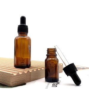 Precio de fábrica Mini 10ml Suero ámbar Botella de aceite esencial de vidrio Cuentagotas Envase cosmético para el cuidado de la piel Crema Cuidado del cabello Cuidado facial - Product Image 4