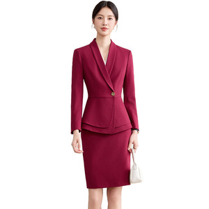 Women Airline Uniform Suit Long Sleeve Polyester Fall 2025 Professional Hostess Attire - Product Image 5