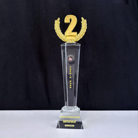 Concours de remise de prix personnalisés 123, champions sportifs, accessoires éducatifs, trophée en verre de cristal
