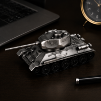 Modelo de Tanque de Simulación Retro Miniatura de Primera Calidad, Artesanía Metálica para Decoración de Escritorio en el Hogar, Compatible con OEM y ODM