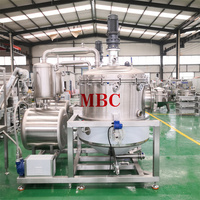Drank/Voedsel/Vruchtensap/Siroop Verwerking Vacuüm Verminderde Druk Concentratie Concentraat Tank Geconcentreerde Sandwichpot