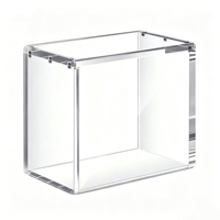 Boîte de présentation en acrylique transparente personnalisée avec couvercle magnétique, protection UV pour figurines et boîtes de boosters PSA CGC