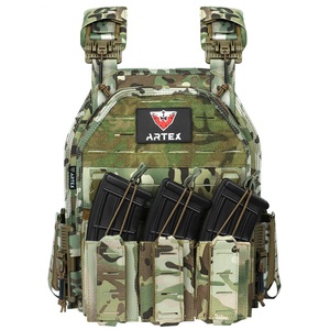 1000d Polyester Plate Carrier Tactical Vest with Quick Release Security Molle Chaleco Tactico Bandolier Laser Cut Tactical Vest - Product Image 2