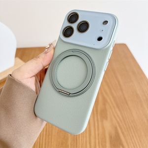 เคสโทรศัพท์หนังแท้บางเฉียบ ป้องกันเลนส์กล้อง สำหรับ iPhone 17 Pro Max และ iPhone 17  แบบเคลือบหนัง - Product Image 5