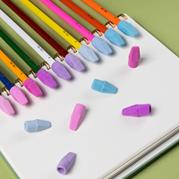 Gommes à effacer colorées pour crayons, embouts pour crayons, cadeau pour les enfants d'école