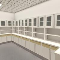 Armoire de travail murale moderne en acier inoxydable pour hôpital et école, réglable, durable, grande capacité de rangement