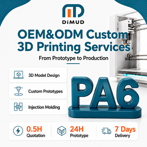 FDM/SLS <b>3D</b> Printing Heat Resistant Nylon PA6 PA11 PA12 Engineering Parts Custom Resistant Industrial Housing Shell Components - Product Image 1