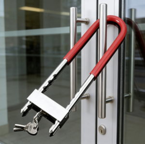 Serrure antivol en forme de U pour porte double en verre - Product Image 5