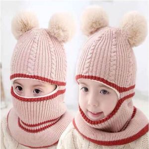 Bonnet tricoté unisexe en laine et coton chaud pour enfants, style image, tissu courant - Product Image 5