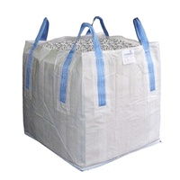 Grosir Cina 1 Ton FIBC Polypropylene Tubular Jumbo massal tas Ton besar putih tahan lama 500pcs MOQ untuk kemasan