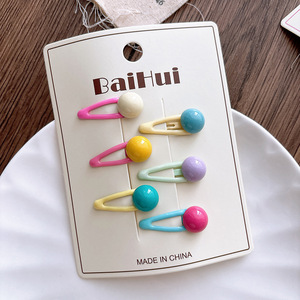 Nuovo Set di 6 Pezzi Graziose Mollette Laterali per Bambini <span class=keywords><strong>con</strong></span> Effetto Goccia d'Olio e Colore Caramella - Product Image 5