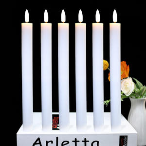 डीलक्स थोक अवकाश पार्टी प्रकाश फ्लैमेलेस एलईडी मोमबत्ती यथार्थवादी चलती लौ ज्यामितीय पैटर्न शादी की आपूर्ति - Product Image 3