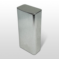 Conception personnalisée du fabricant Mini boîte en métal à charnière 40*25*90mm fer blanc recyclable pour pilule chewing-gum bonbons bas quantité minimale de commande