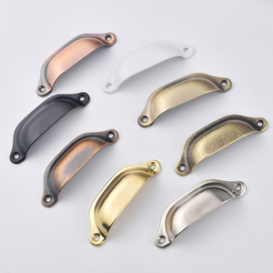 Antique Style Cabinet Handles 98mm Oval Metal <b>Drawer</b> Wardrobe Handle Traditional Design Durable Plated Iron - Product Image 4