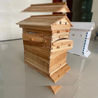 Komplettes 7-teiliges Set: Automatischer, selbstfließender Bienenstock aus chinesischem Tannenholz für die Honigbienenhaltung