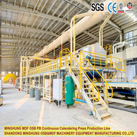 Línea de Prensado Plano Continuo de Alta Velocidad con Certificación CE, Máquina para Fabricar Tableros MDF y HDF