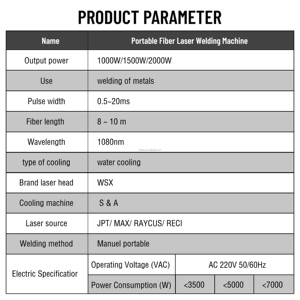 Nueva Máquina de Soldadura Láser Yag Portátil Automática Bibo para Aluminio y Acero Inoxidable, Precio Competitivo, Refrigerada por Agua, 1000W 1500 - Product Image 4