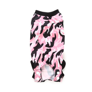 Traje de recuperación de mascotas de verano lindo de lujo Camiseta de poliéster transpirable <span class=keywords><strong>para</strong></span> cachorros Chaleco quirúrgico de heridas abdominales <span class=keywords><strong>para</strong></span> esterilización - Product Image 5