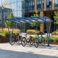 Abri de rangement universel pour vélos KAVASS, abri en acier commercial résistant à la pluie, grande capacité, auvent pour le rangement des vélos