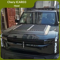 MASSAIT Compatible avec Chery ICAR03, Jaecoo, Accessoires de modification et de décoration pour véhicule tout-terrain : Cache-moteur, Cache-capot, Plaque de protection