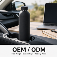 Gobelet isotherme sous vide en acier inoxydable 304 de 500 ml pour voiture, à double paroi, avec couvercle à vis, pour garder au chaud, cadeau d'affaires, design élégant et moderne
