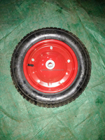 Roues de brouette en caoutchouc gonflable pour tracteur, pneus 3.00-8, vente en gros de nouvelles roues en acier 300-8 pour tondeuse à gazon et karting