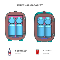 Grosir kulkas kecantikan mini 4 liter, kulkas kosmetik kulkas mini untuk perawatan kulit