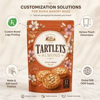 Sachet d'emballage alimentaire personnalisé refermable à fond plat pour biscuits, snacks, bonbons, noix, fruits secs – Pochette en plastique