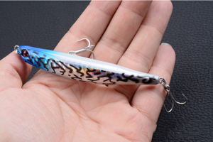 Appât flottant Wobbler de 90mm 8.1g, crayon de <span class=keywords><strong>Surface</strong></span>, <span class=keywords><strong>leurre</strong></span> de pêche en <span class=keywords><strong>Surface</strong></span> pliante, matériel de poisson dur artificiel japonais - Product Image 2