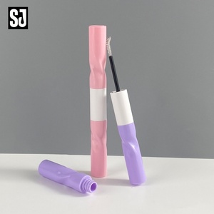 Nouveau Contenant Cosmétique en Plastique 2-en-1 Personnalisable avec Logo – Tube Double Tête pour Maquillage, Brillant à Lèvres, Eyeliner, Sérum Croissance Cils et Mascara - Product Image 2