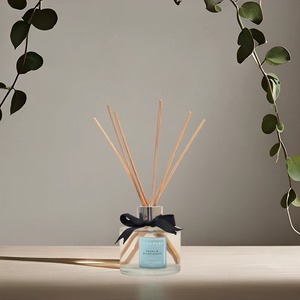 Ensemble diffuseur de roseau élégant avec bâtons de rotin en bois naturel pivoine fard à joues daim parfumé parfum de maison coffret cadeau longue durée - Product Image 3