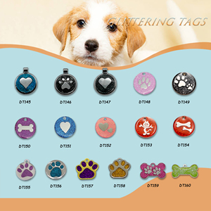 Trong kho và tùy chỉnh thiết kế của bạn in hoặc tráng men Pet thẻ Dog Cat Paw xương hình nameplates tinh thể Rhinestone nhà máy trực tiếp - Product Image 4