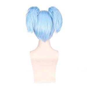 Perruque de cosplay Ainizi courte bleue avec 2 pinces, Shiota Nagisa, de Assassination <span class=keywords><strong>Classroom</strong></span> - Product Image 4
